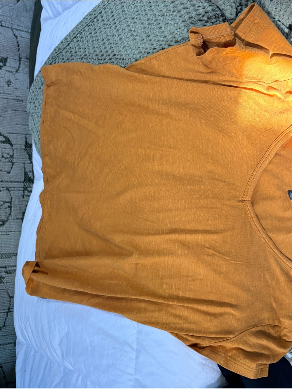 Toad&Co Rust Orange Crew Neck Tee